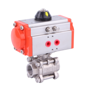 3PC Ball Valve with Pneumatic Actuator