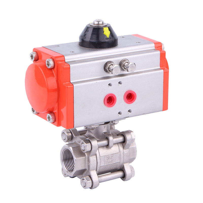 3PC Ball Valve with Pneumatic Actuator