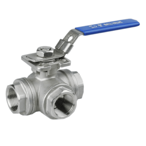 3 Way Ball Valve with Pad